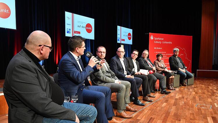 Impressionen vom Coburger Regionentalk im Kongresshaus zur LandratswahlFoto: Ronald Rinklef