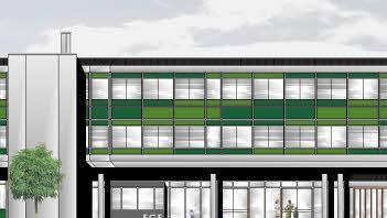 Nach der Sanierung im Jahr 2016 wird sich das Ehrenbürg-Gymnasium auch mit einer neuen Fassade präsentieren.  Foto: Büro Glauber + Rosbigalle