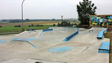 Der Skaterpark am Fliegerweg in Helmbrechts gehört ebenfalls zum Outdoorparc Frankenwald. Fotos: Klaus Klaschka