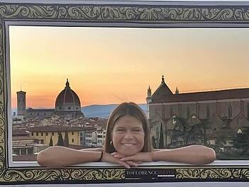 Viviana Anselmi ist in Münnerstadt aufgewachsen. Heute lebt sie in Florenz und fühlt sich dort richtig wohl. Foto: Viviana Anselmi