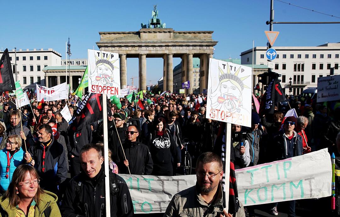 Demonstration gegen TTIP und Ceta