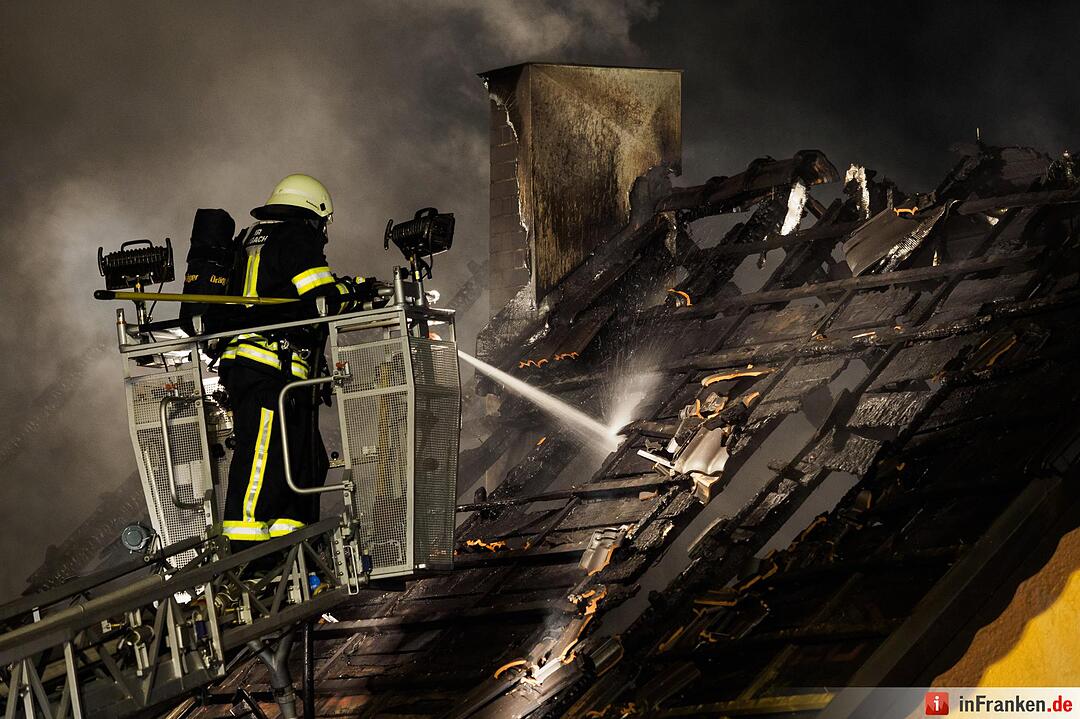 Brand in Kunreuth (Kreis Kulmbach)