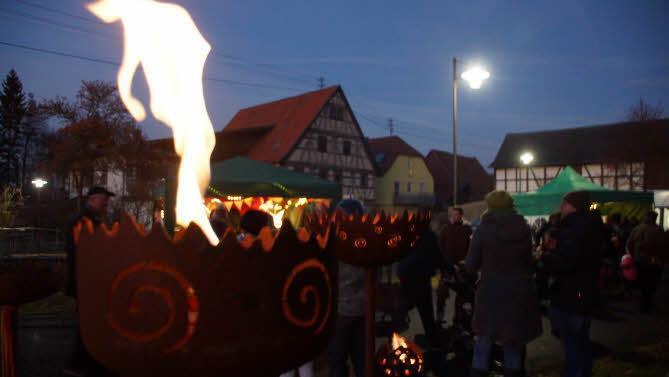 Großwenkheimer Weihnachtsmarkt. Foto: Anton Then