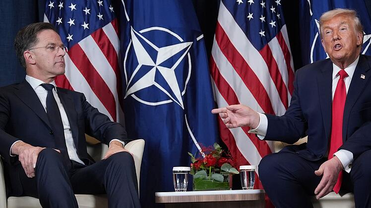 Nato-Generalsekret&auml;r Rutte und US-Pr&auml;sident Trump
