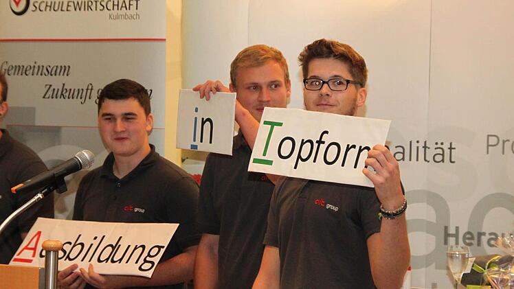 Mit kreativen Ideen versuchen die Teilnehmer des Ausbildungswettbewerbs junge Leute für ihre Unternehmen zu begeistern. Foto:Dagmar Besand