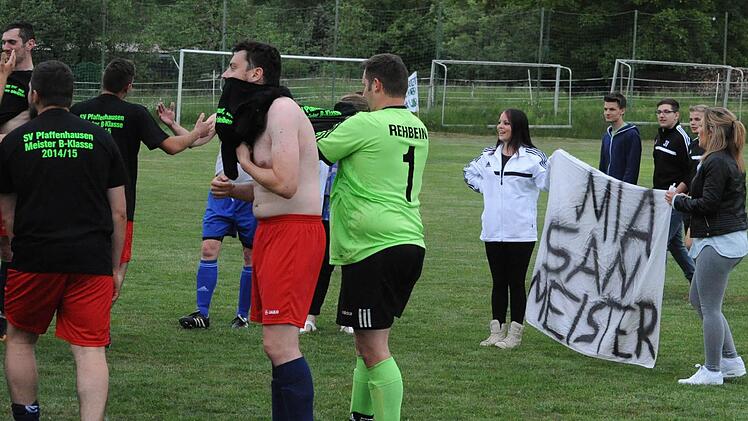 Der SV Pfaffenhausen ist Meister in der B-Klasse Rhön 2. Foto: Hopf