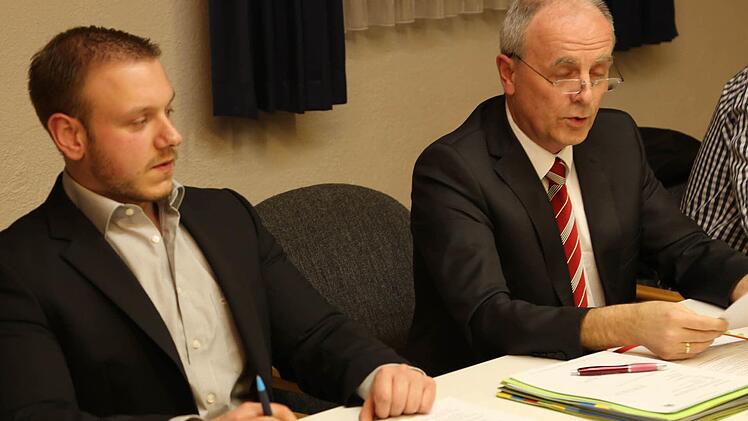 Gechäftsführer Ulrich Meierhöfer (l.) und Bürgermeister Markus Grüner stellen den Obertrubacher Haushalt vor.  Foto: Franz Galster