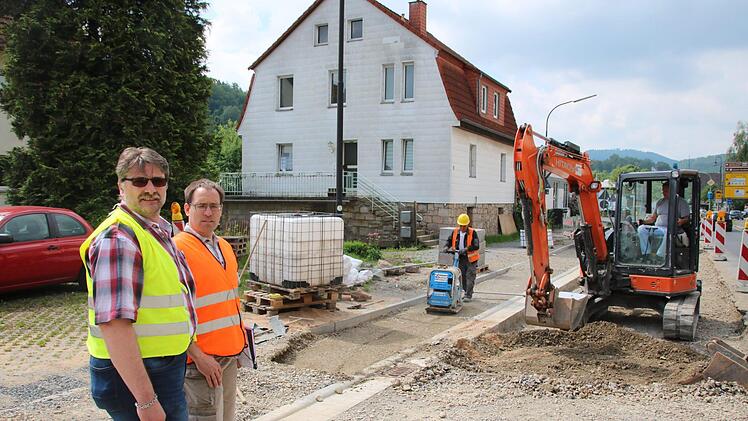Eindrücke von der Baustelle Kissinger Straße. Foto: Ralf Ruppert
