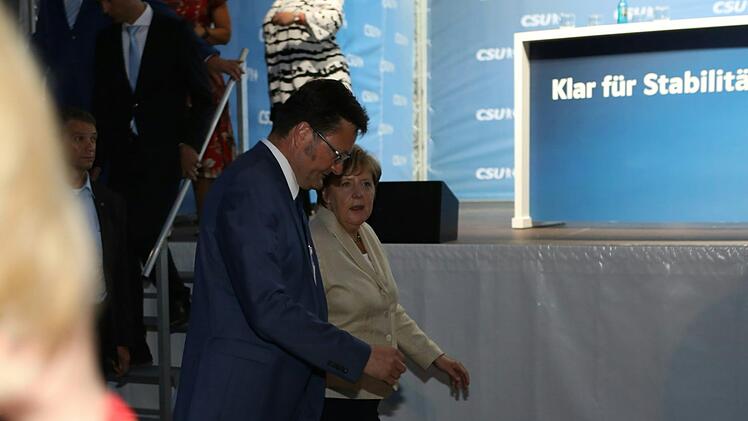 Merkel-Besuch in Erlangen Foto: Barbara Herbst