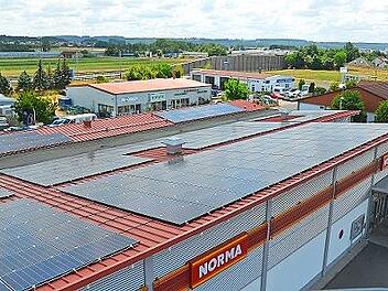 Das Solardach wurde auf der Norma installiert.