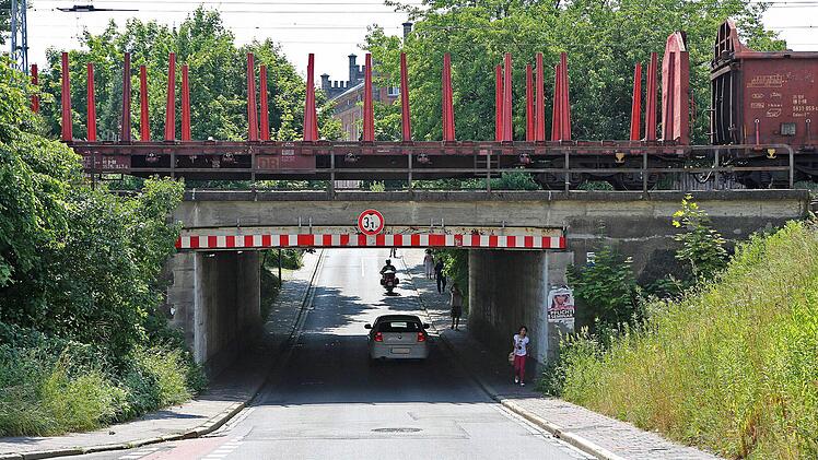 Die Unterführung der Moosstraße ist die kleinste im Stadtgebiet.