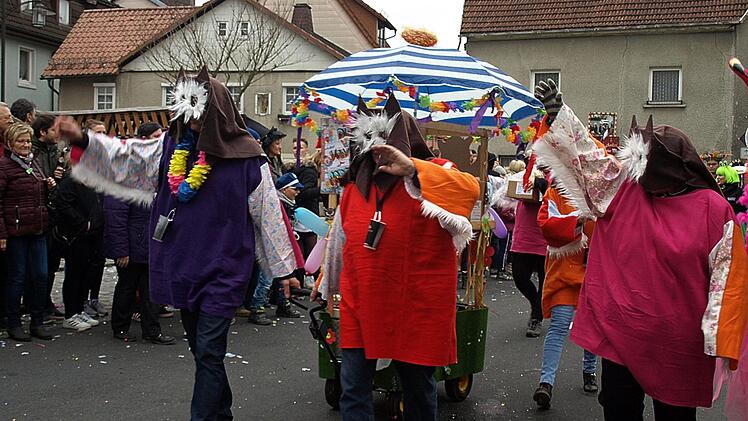Impressionen vom Faschingsumzug in Steinwiesen. Foto: Susanne Deuerling