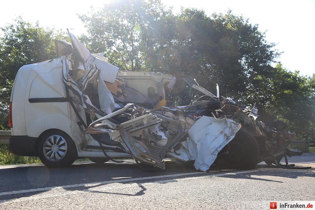 Schwerer Unfall auf der B505 bei Hirschaid