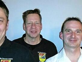 Bernd Hauptmann, Norman Ritter, Kurt Blum und Markus Windisch (v. l.) bilden den Vorstand der Nimmermüden. Foto: Richard Sänger