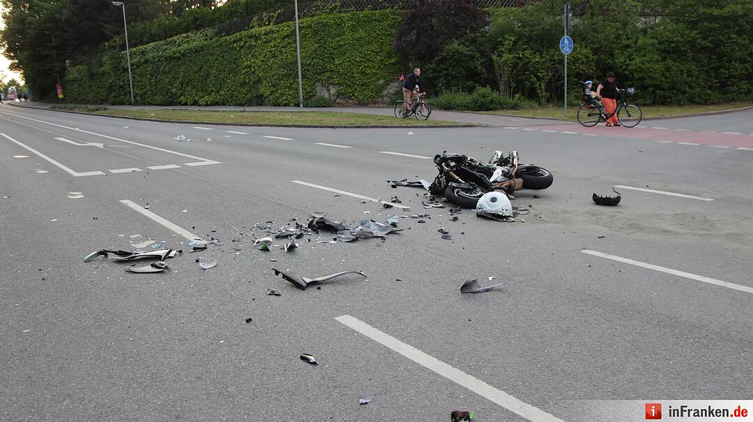 Schwerer Motorradunfall in Feucht