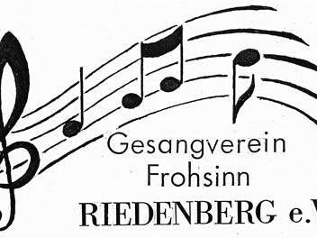Das neue Vereinslogo des Gesangvereins Frohsinn Riedenberg e.V. entwarf Edwin Dorn. Foto: Evelyn Schneider