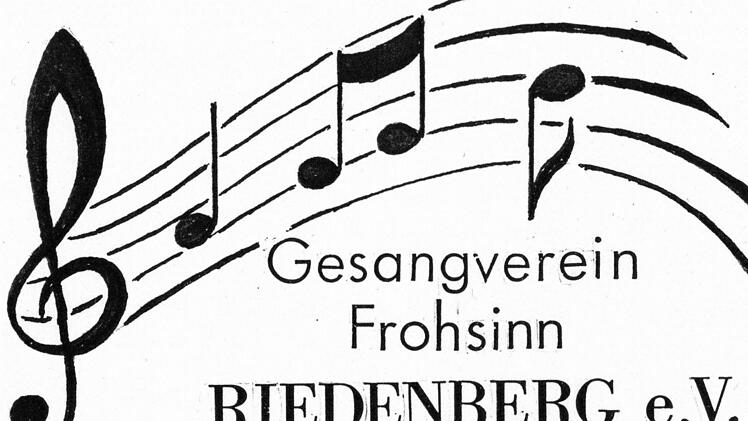 Das neue Vereinslogo des Gesangvereins Frohsinn Riedenberg e.V. entwarf Edwin Dorn. Foto: Evelyn Schneider