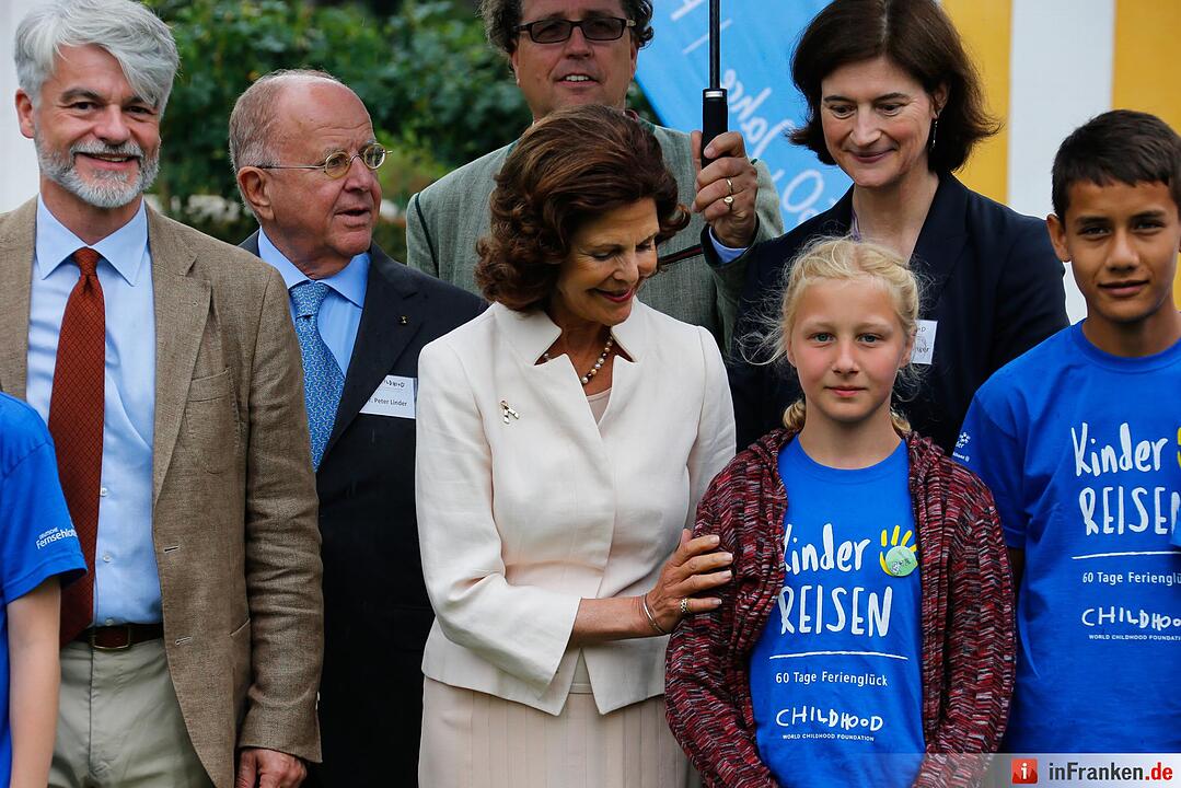 Königin Silvia von Schweden zu Besuch in Franken