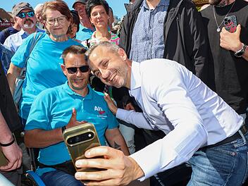 AfD Spitzenkandidat Siegmund auf Fest