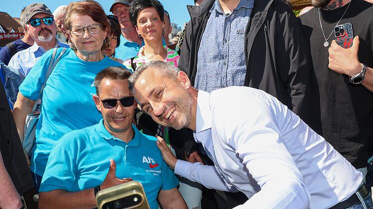 AfD Spitzenkandidat Siegmund auf Fest