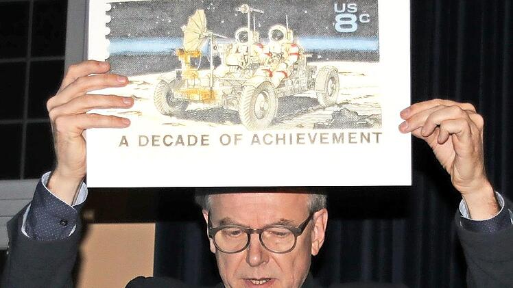 38 Millionen US-Dollar kostete das Mondmobil, das Florian Kaplick seinen Zuhörern präsentierte.