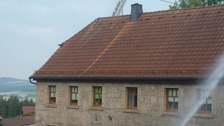 165 Höhenmeter mussten überwunden werden, bis das Wasser durch die Strahlrohre rauschte. Foto: Stefan Wicklein