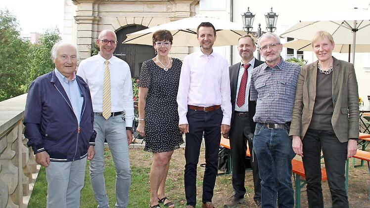 Bei der Eröffnungsveranstaltung (von links): Gerhard Arneth, Christian Meißner, Susann Biedefeld, Andreas Hügerich, Berthold Girschke, Ulrich Sünkel und Andrea Göldner