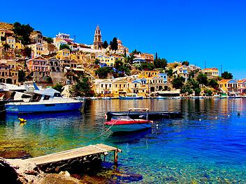 Urlaub, Insel, Chalki, griechische Inseln, Griechenland
