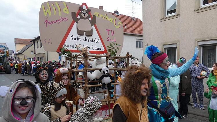 Nicht streicheln und nur mit Süßigkeiten füttern, durfte man diese Wildtiere des TV Sand.