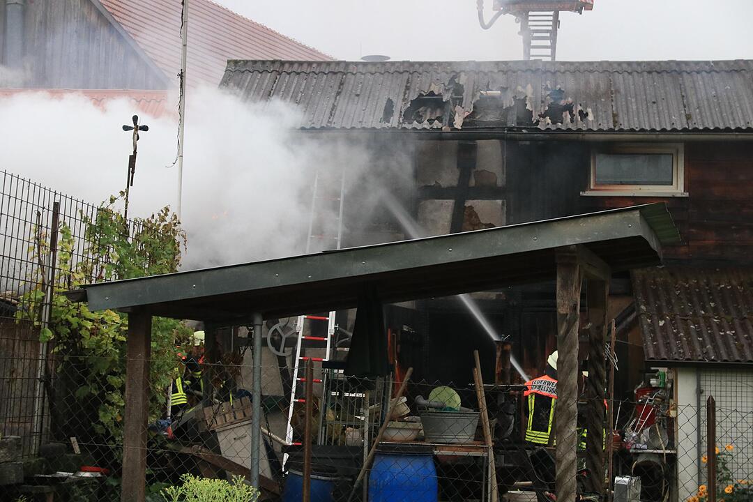 Werkstatt im Gemeindegebiet Scheßlitz geht in Flammen auf