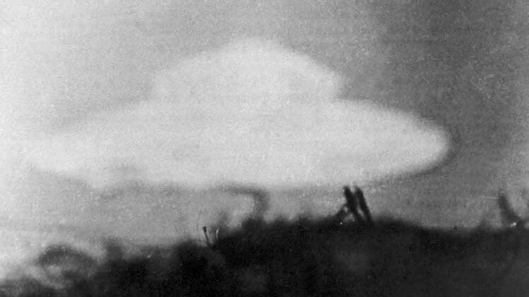 Eine angebliche fliegende Untertasse. Foto: dpa