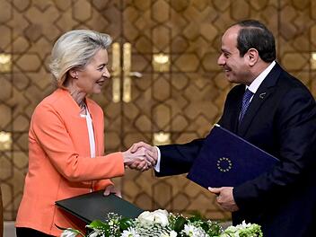 Ursula von der Leyen und Abdel Fattah al-Sisi