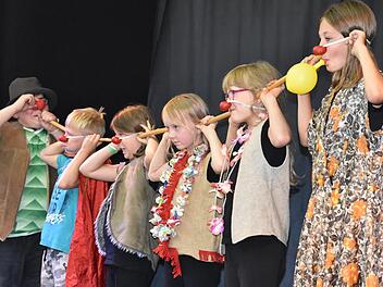 Bei der Gala des Mitmachzirkus zeigten die Kinder, was sie gelernt haben. Uschi Prawitz