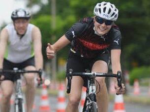 Keine Behinderung durch den Verkehr: Auch diesmal ist der Radkurs komplett autofrei.  Foto: privat