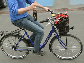 Alkoholisierter Radfahrer