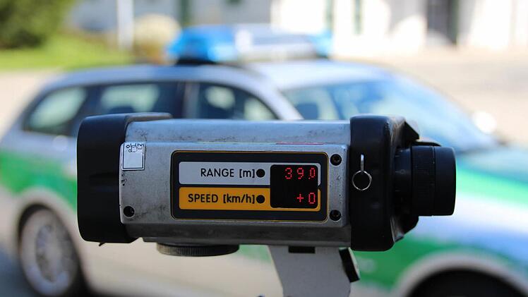 Die Laserpistole der Polizeidienststelle Bad Kissingen kommt zum Blitzmarathon am Donnerstag verstärkt zum Einsatz. Foto: Benedikt Borst