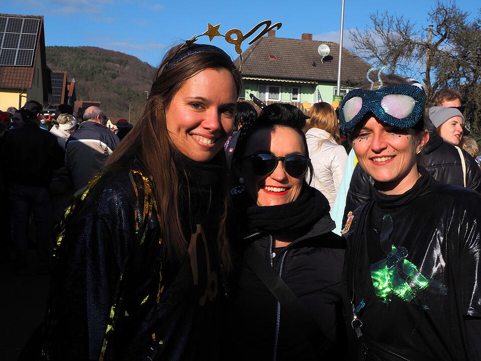Wildes Faschingstreiben in Steinach an der Saale.