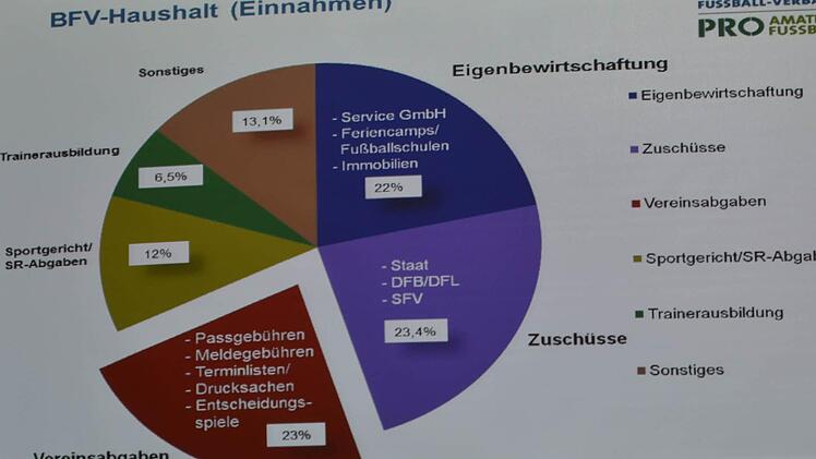 Etwa ein Viertel der Gesamtkosten tragen die Fußball-Vereine unmittelbar zur Finanzierung des BFV-Haushaltes bei. Foto: Jürgen Schmitt