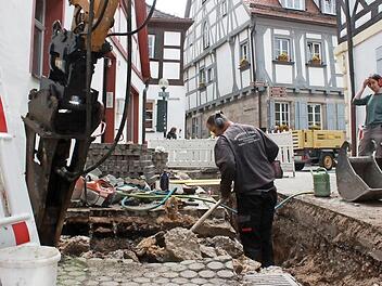 Die Fundstelle in der Kapellenstraße.  Foto: Andreas Oswald