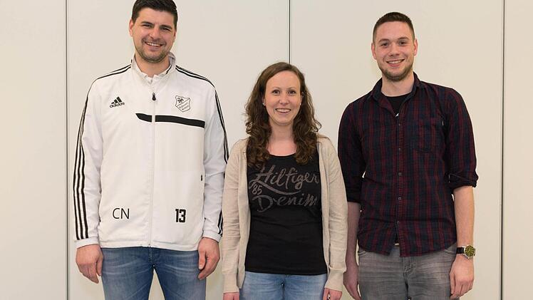 Die Vorstandschaft der DJK Windheim ist wieder komplett (von links): Christian Nöth, Judith Hein und Sebastian Beck.