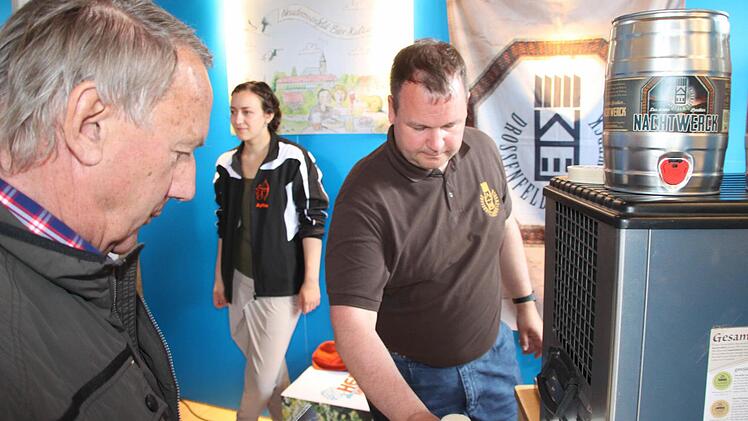 Neudrossenfeld setzt im Regionalpavillon der Landesgartenschau in Bayreuth auf Genuss. Foto: Jürgen Gärtner