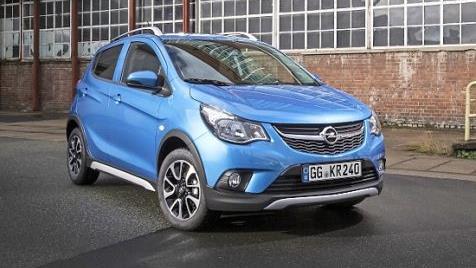 Kleiner ganz groß in Form: Der Opel Karl Rocks im lässigen Offroad-Look ist ab 12 600 Euro bestellbar.  Foto: Opel