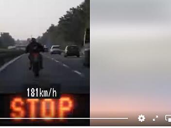 A73 bei Fürth: Motorradfahrer türmt vor Polizeikontrolle - Video zeigt Verfolgungsjagd