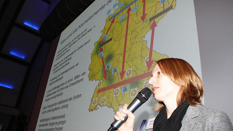 Joëlle Bouillon von der Firma Amprion moderierte den Abend. Foto: Jürgen Gärtner