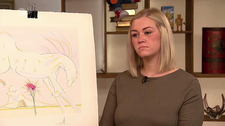 Der Verk&auml;uferin stand die Entt&auml;uschung ins Gesicht geschrieben, als die "Bares f&uuml;r Rares"-Expertin ihre Dal&iacute;-Zeichnungen als F&auml;lschung entlarvte.