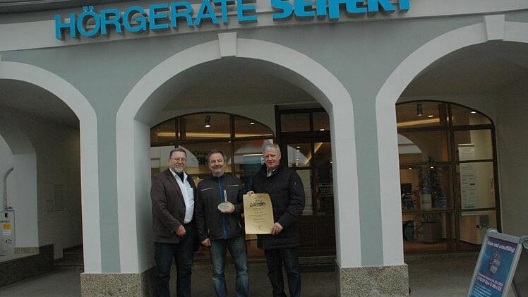 Ketschengasse 17 (von links): Hans-Heinrich Eidt, Bernd Späth, Helmut Raab Foto: Edwin Meißinger