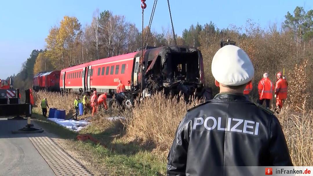 Bergung nach Zugunglück in Freihung