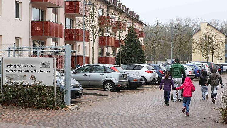 Einblicke vom Gelände der Aufnahmeeinrichtung. Foto: Harald Rieger