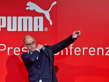 Noch-Puma-Chef Franz Koch verlässt in Kürze das Unternehmen - nicht ganz freiwillig, wie er bei seiner letzten Bilanz-Pressekonferenz deutlich machte