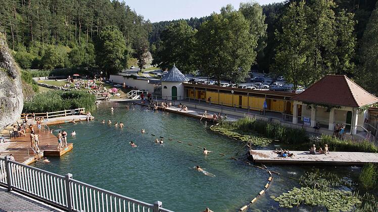 Im Felsenbad Pottenstein. Foto: Mathias Orgeldinger